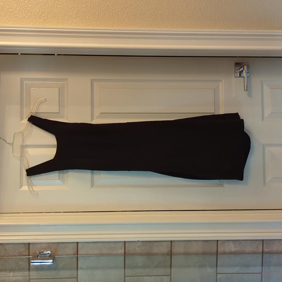 Lulu's black cross back mini dress - Picture 4 of 6